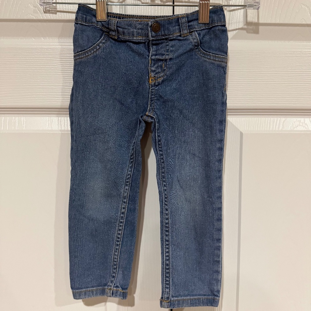Carter's Kid's Medium Wash Straight Leg Stretch Waist Jeans 24 Months